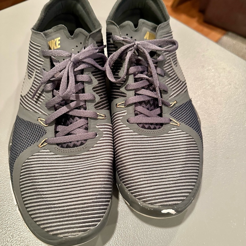 Nike Free 3.0 Men's Striped Gray and Black Athletic Shoes